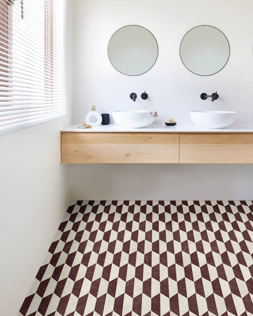 727_Interfloor_ConstructS_kleur241_badkamer_uniekevloer_rodetegel_dubbele_wastafel