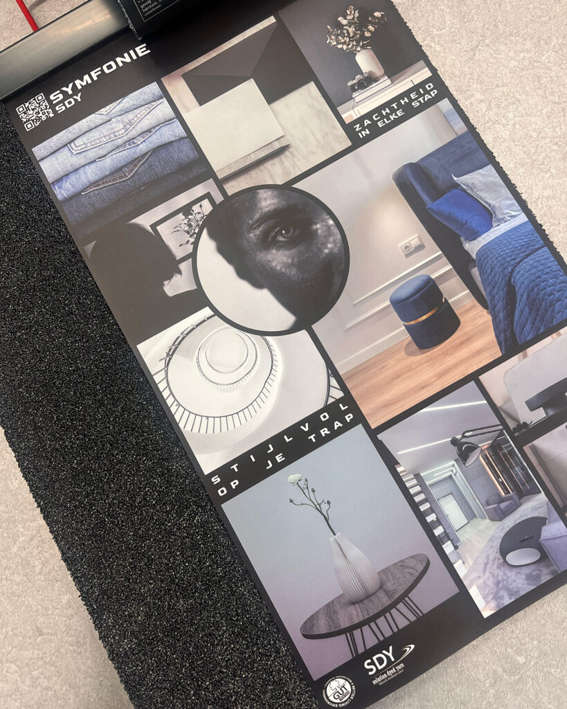 Interfloor_Symfonie_stalenhanger_grijzezijde_jeansblauw_zwart_kleurenpalet